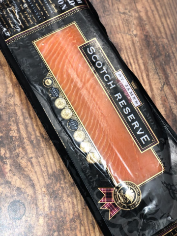 St. James Scotch Reserve Sliced Salmon Side sold by King Tide Seafood Provisions